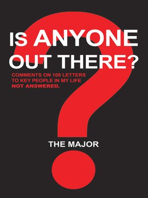 cover image of Is Anyone out There?